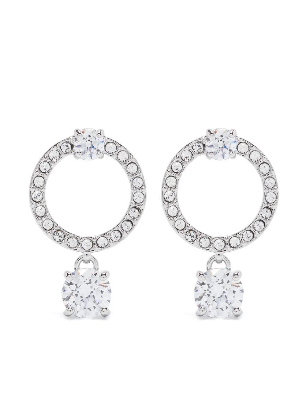 Swarovski Attract Circle dangle earrings - Argento