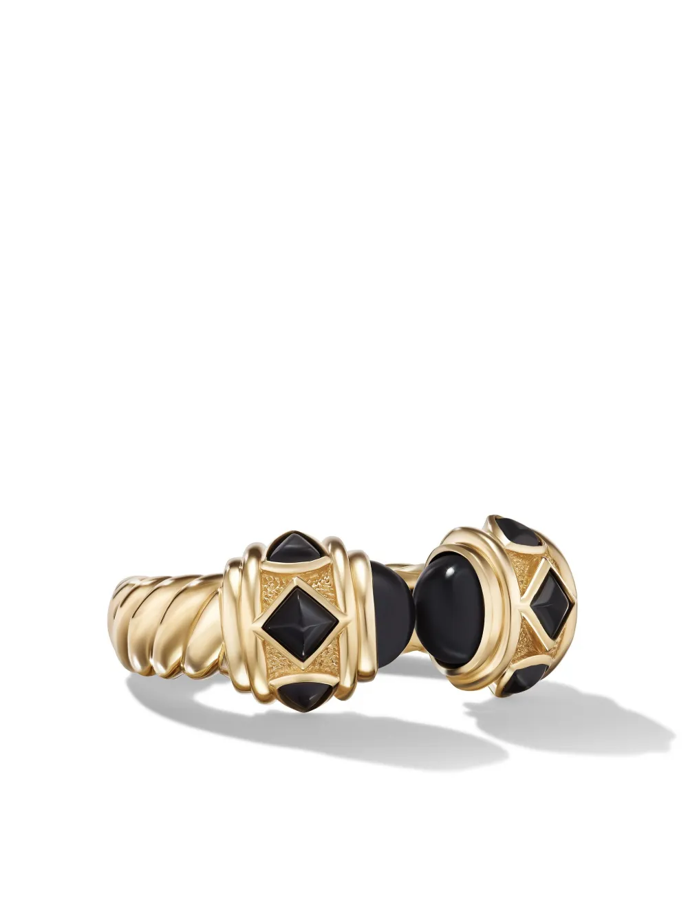 David Yurman 18kt yellow gold Renaissance® onyx ring - Oro