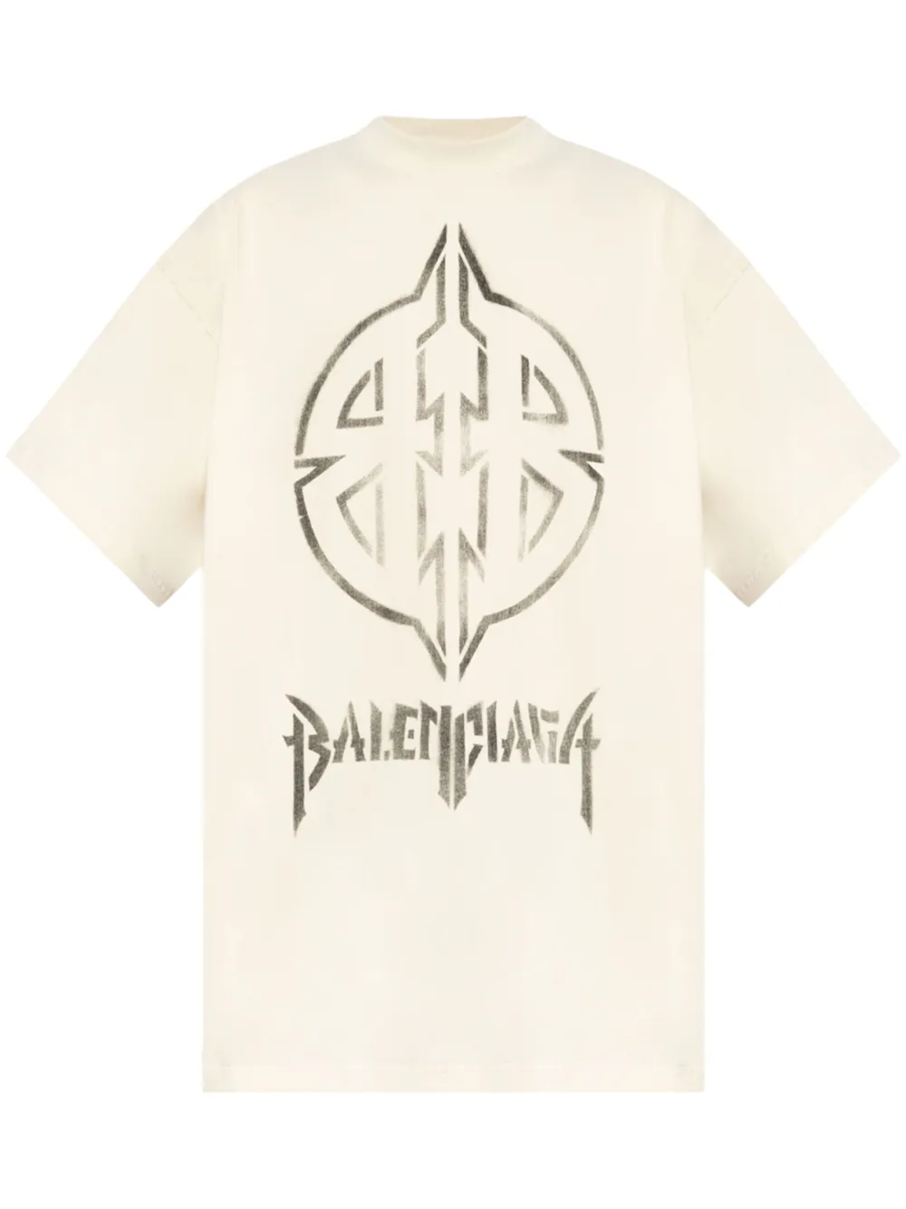 Balenciaga Metal BB Stencil cotton T-shirt - 9784