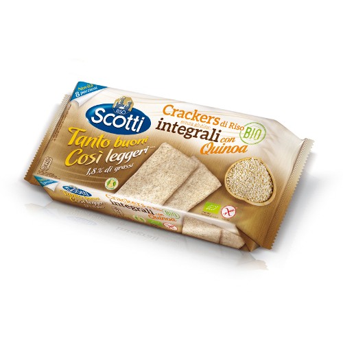 Riso Scotti Crackers Di Riso Integrali Con Quinoa Biologico 160G