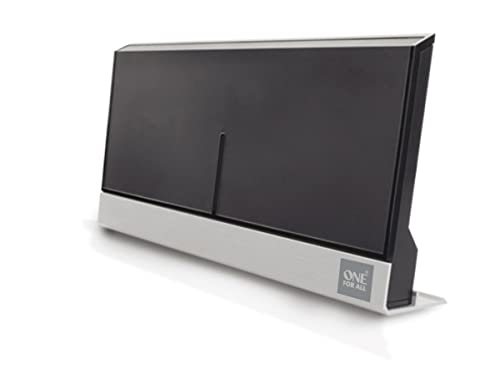 One For All – Filtro A Blocco 3G/4G/5G – Antenna Dvb-T2 – Tv Digitale In Full Hd – Tecnologia Signal Clear-– Portata Da 0 A 25 Km – Nero – Sv9385-5G