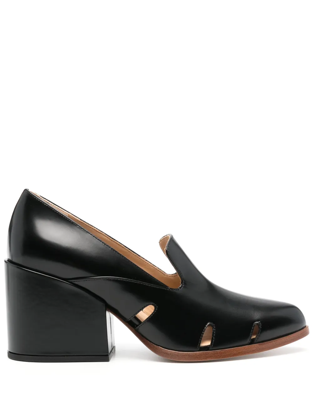 Gabriela Hearst Eliza 75mm leather pumps - Nero