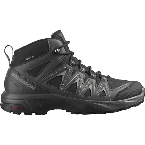 Salomon X Braze Mid Gore-Tex Scarpe Impermeabili Escursionismo Da Donna, Caratteristiche A Prova Di Trekking, Design Atletico, Versatilità, Black, 40