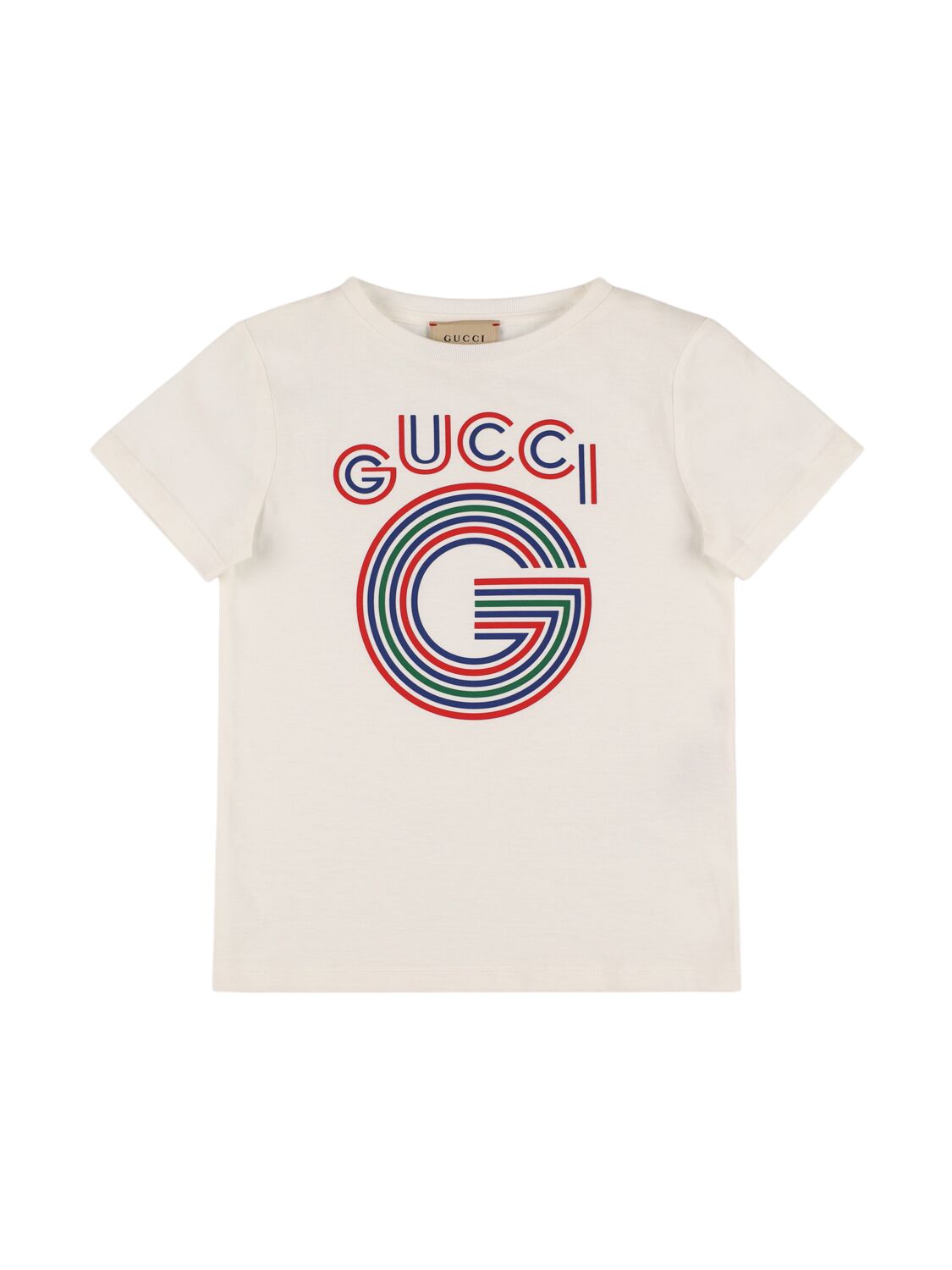 T-Shirt Gucci In Jersey Di Cotone Con Stampa