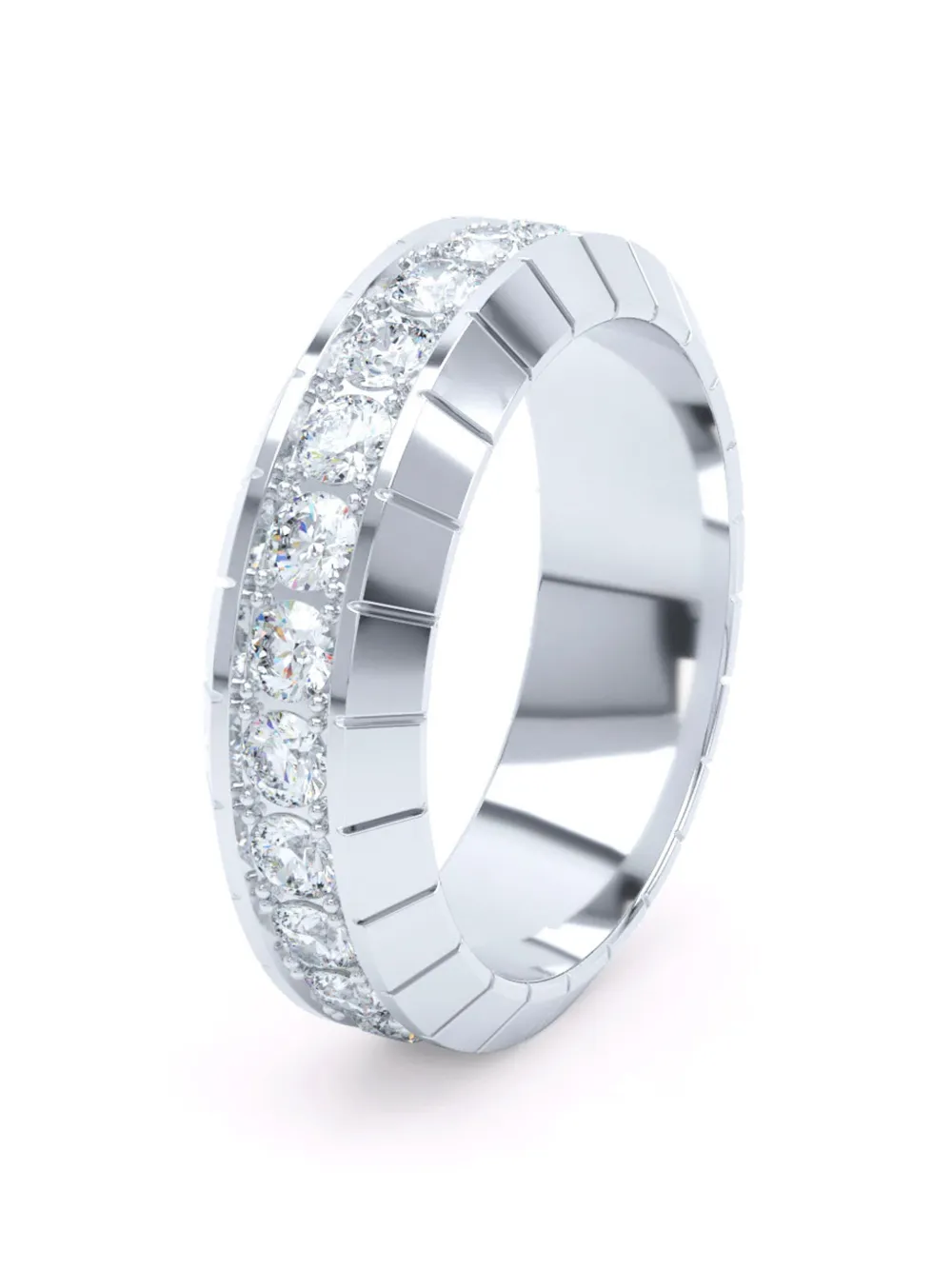 LOEV 18kt white gold Eternity diamond ring - Bianco