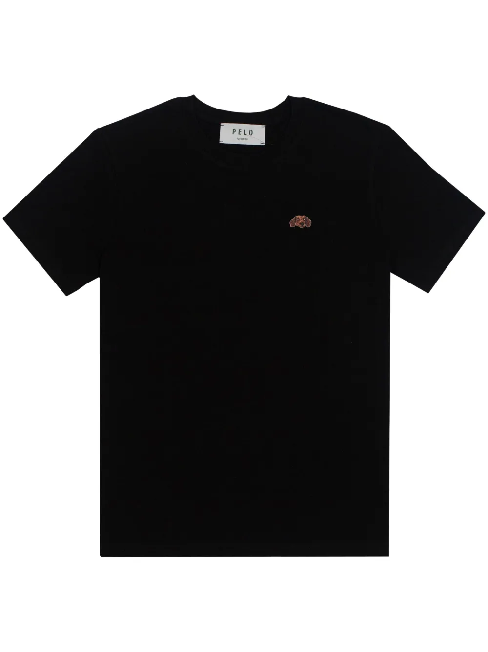 PELO FOUNDATION Sausage Dog patch T-shirt - Nero