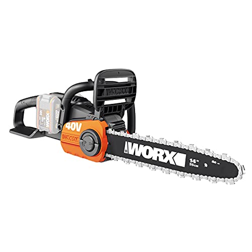 Worx Wg384E.9 - Motosega A Batteria, 40 V (2 X 20 V), Motore Brushless, Lama Da 35 Cm