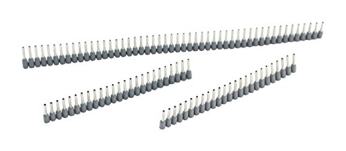 10 Tiras De 50 Manguitos Grises De 0,75 Mm² X 8 Mm Para Quadro Plus