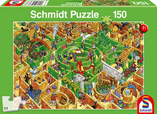 Schmidt Spiele- Puzzle Da 150 Pezzi, Motivo: Labirinto, Multicolore, 56367