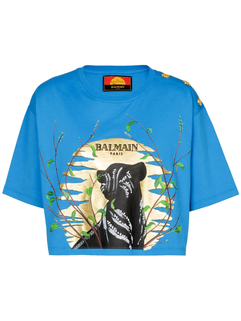 Balmain T-shirt Lion King Gucci x Disney - Blu
