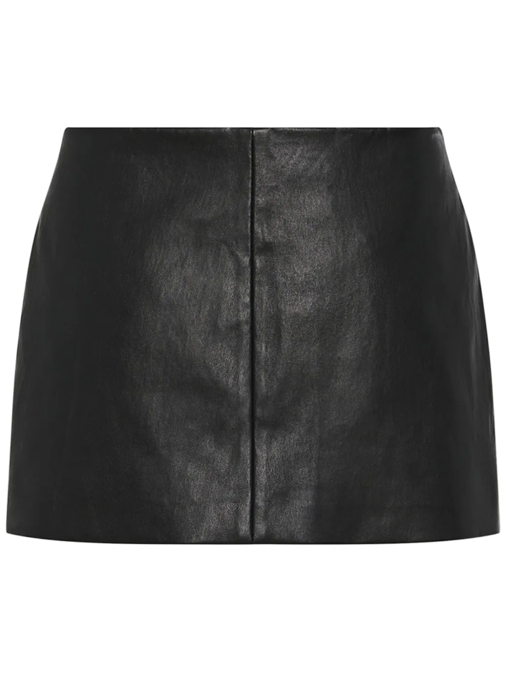 Rosetta Getty Leather short skirt - Nero