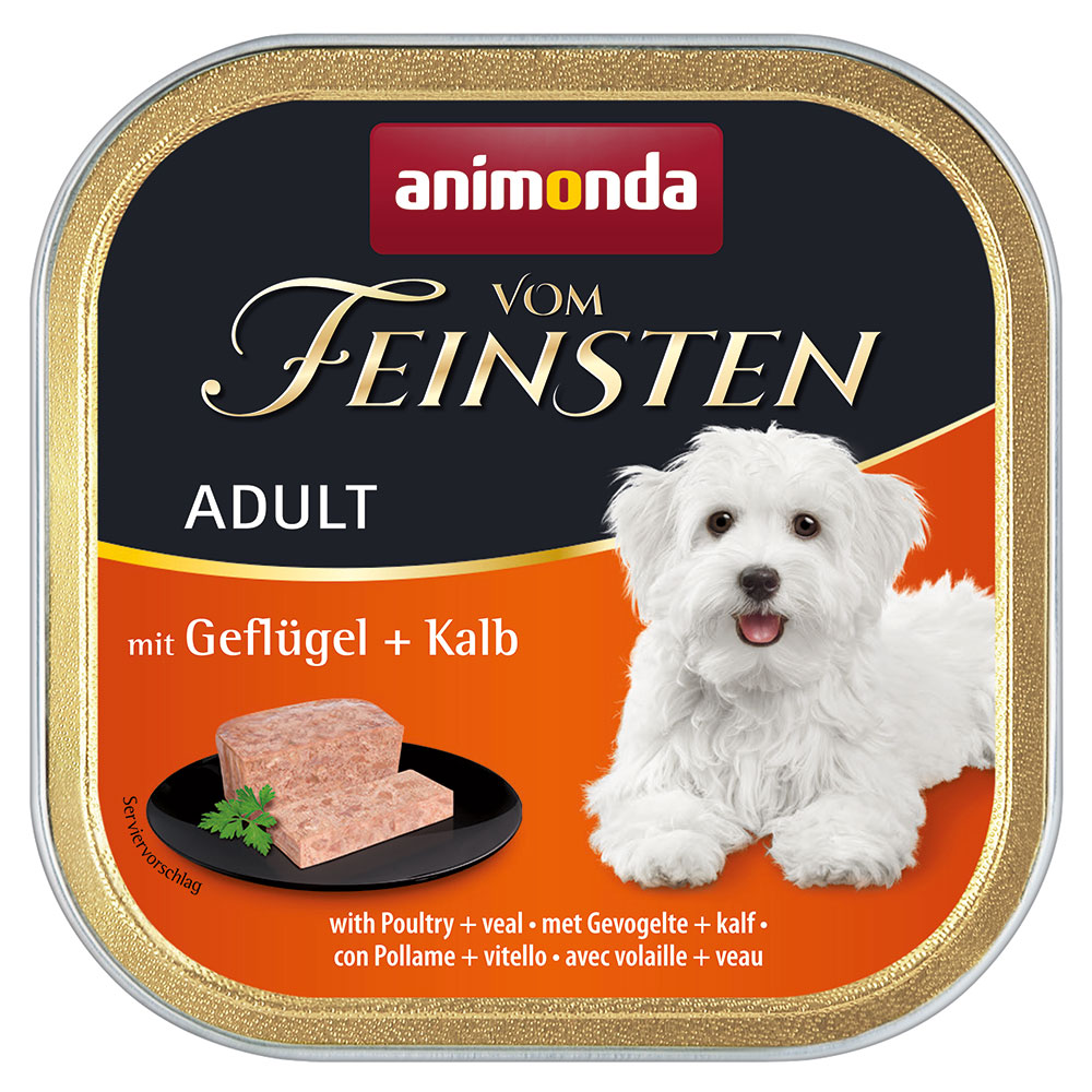 Animonda Vom Feinsten Adult Sans Céréales 6 X 150 G - Volaille, Veau