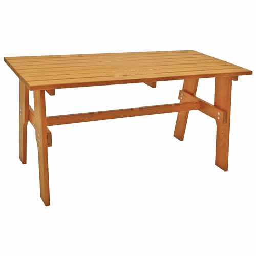 Legno Massello Tavolo Da Giardino Freital 70 X 150 Cm, Legno Di Pino Massiccio 35 Mm, Impregnato