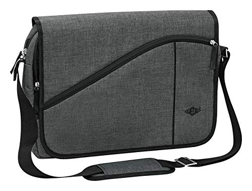 Wedo 59353012 Umhängetasche College, Grau - Borse A Tracolla Unisex Adulto, Grigio (Grau), 30X10X10 Cm (B X H T)