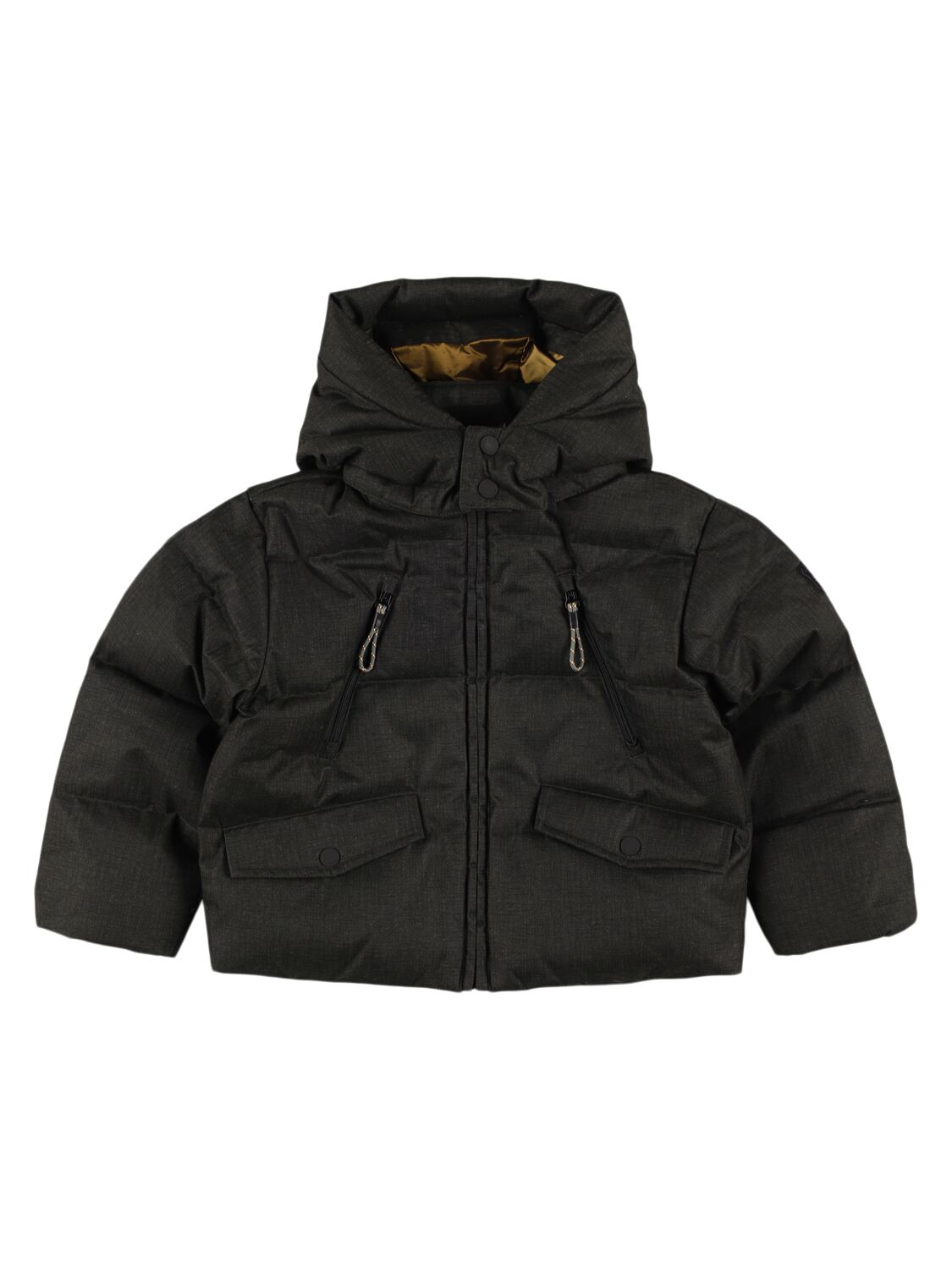 Poly Puffer Hooded Down Jacket