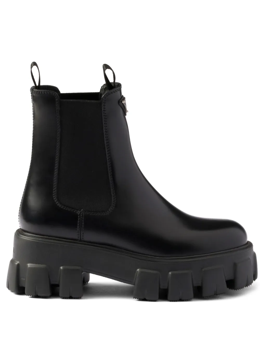 Prada Monolith leather Chelsea boots - Nero
