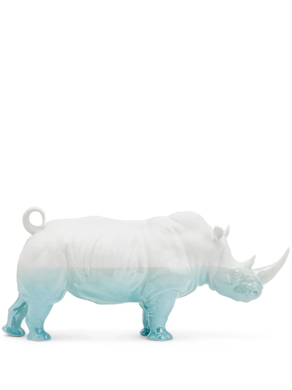 Lladró rhino porcelain sculpture - Bianco