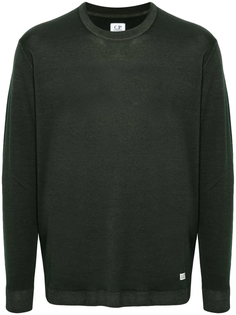 C.P. Company logo-patch sweater - Verde