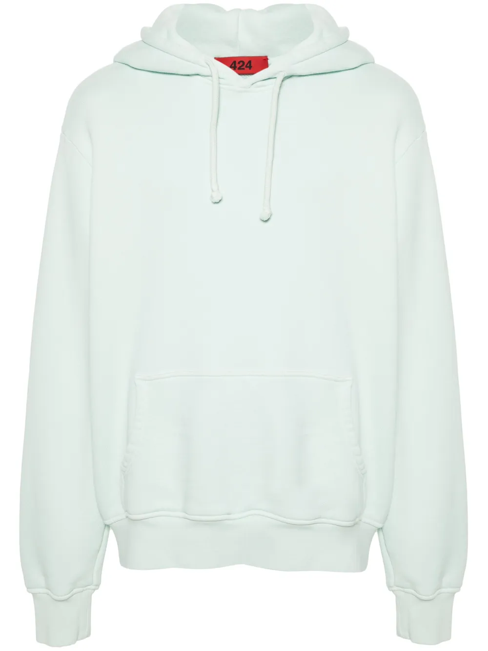 424 logo-embroidered hoodie - Verde