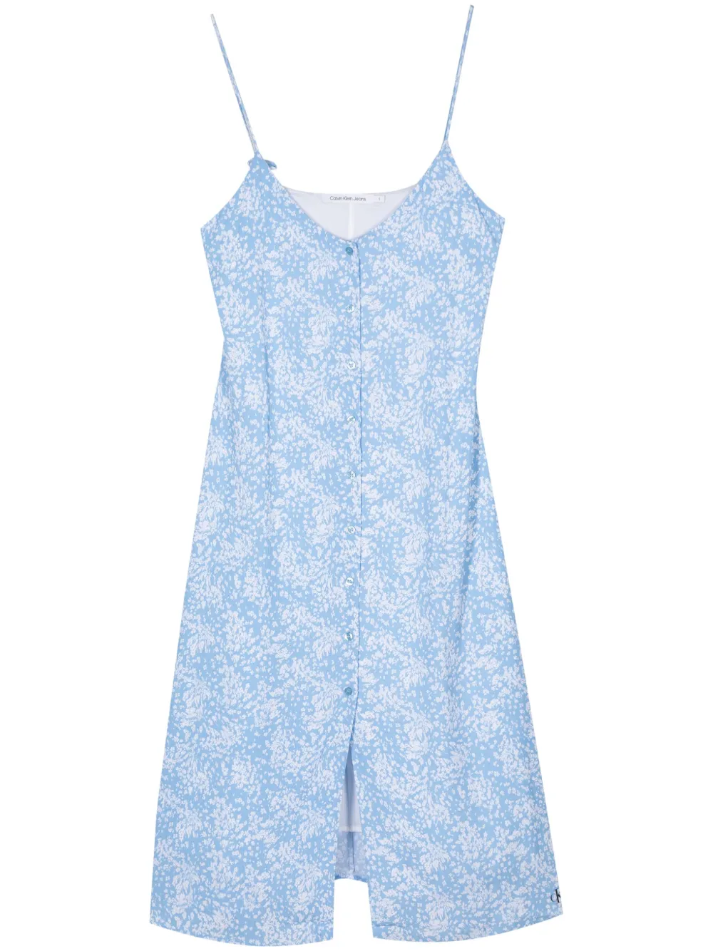 Calvin Klein Jeans floral-print midi dress - Blu