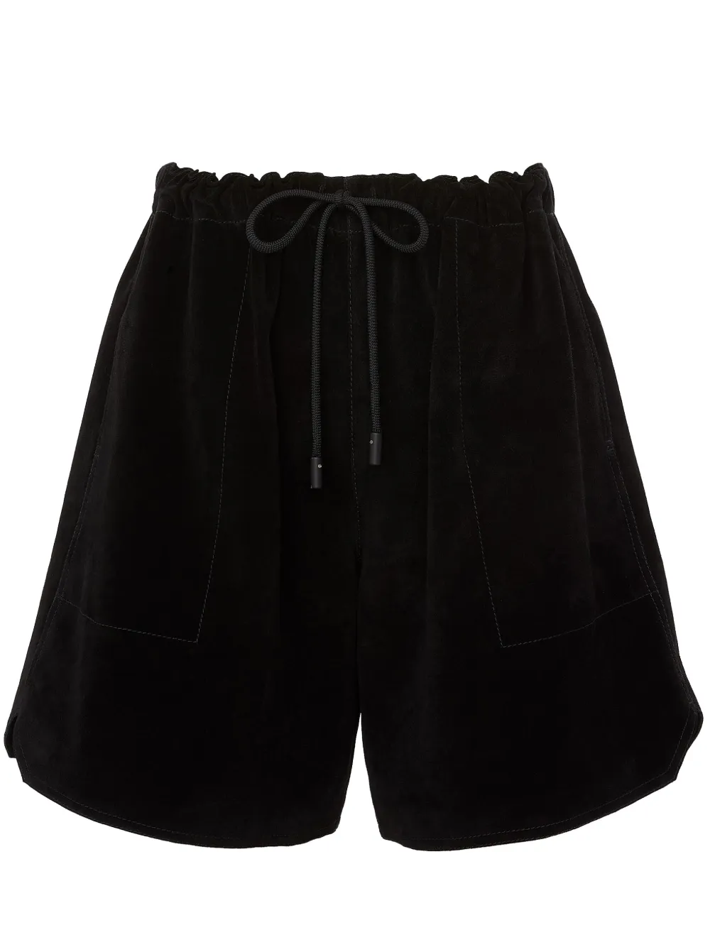 JW Anderson drawstring leather shorts - Nero