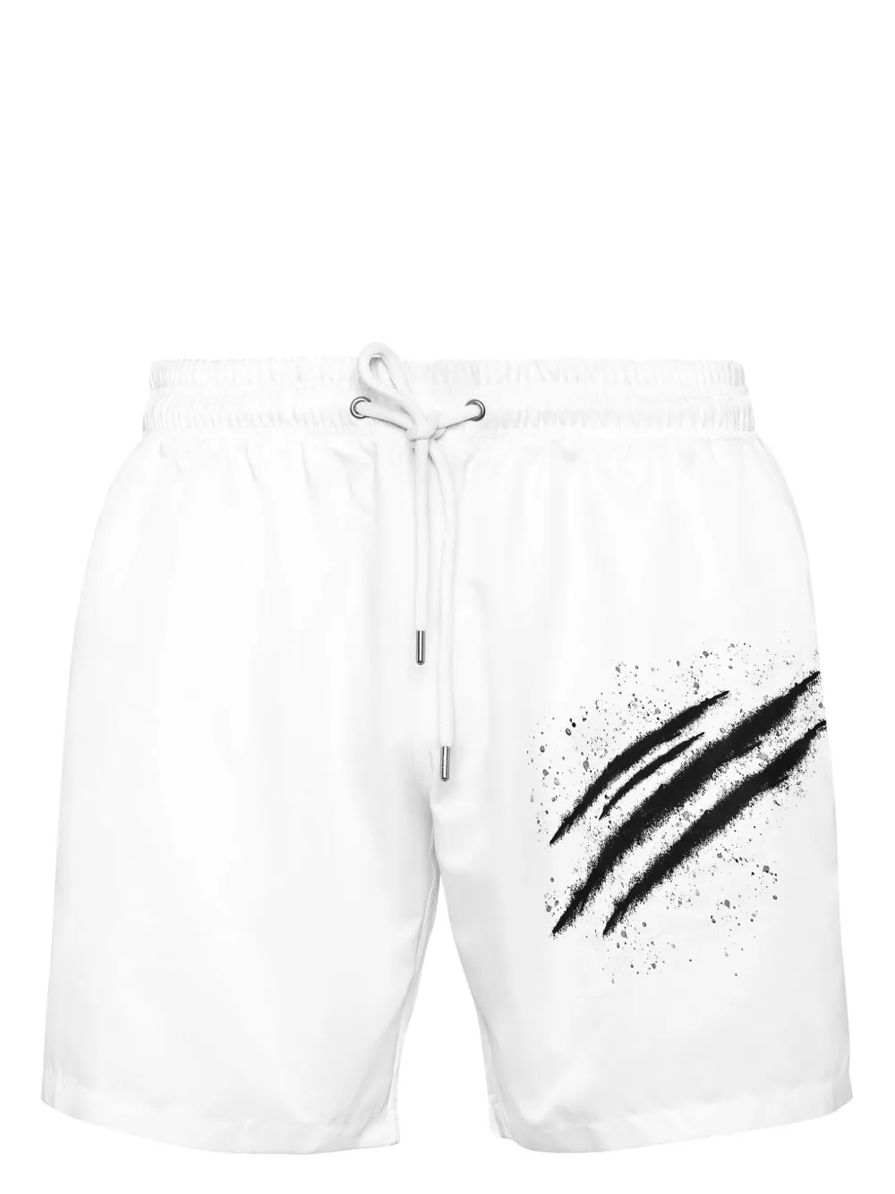 Plein Sport signature slash swim shorts - Bianco