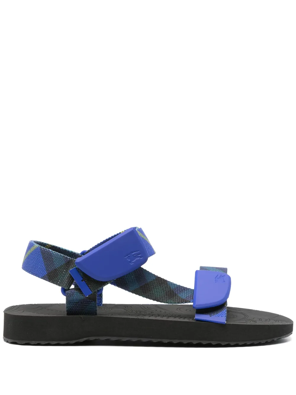 Burberry Trek check sandals - Blu