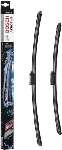 Bosch Automotive Tergicristalli Bosch Aerotwin A297S, Lunghezza 600Mm/500Mm, 1 Set Per Parabrezza Anteriore