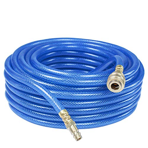 As - Schwabe Set Di Tubi Per Aria Compressa Con Inserto In Tessuto Di Poliestere Serie 2050, 20M Di Tubo Per Aria Compressa In Pvc 9 X 3 Mm Con Attacc