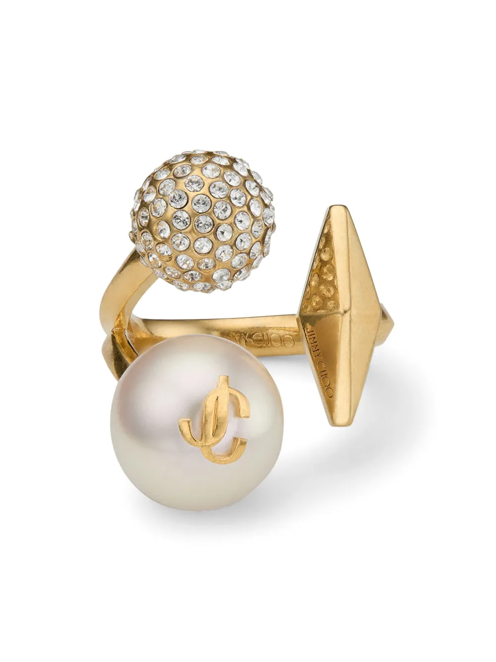 Jimmy Choo multi-charm ring - Oro