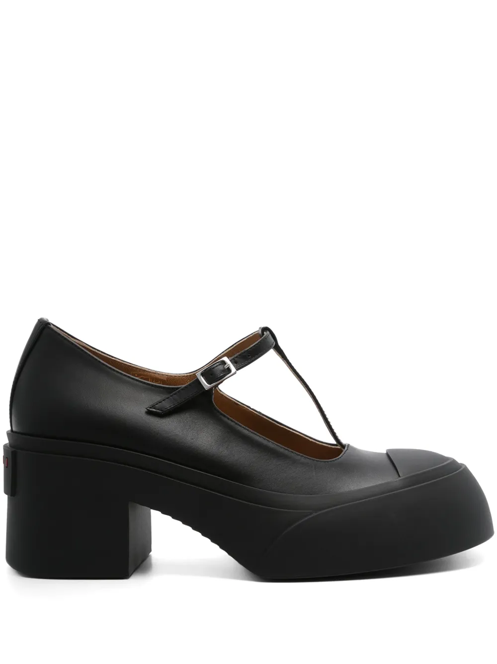 Marni 70mm T-bar strap pumps - Nero