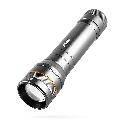 Nebo Newton - Torcia A Led Impermeabile, 1000 Lumen, Alimentata A Batteria Aa, Con Base Magnetica