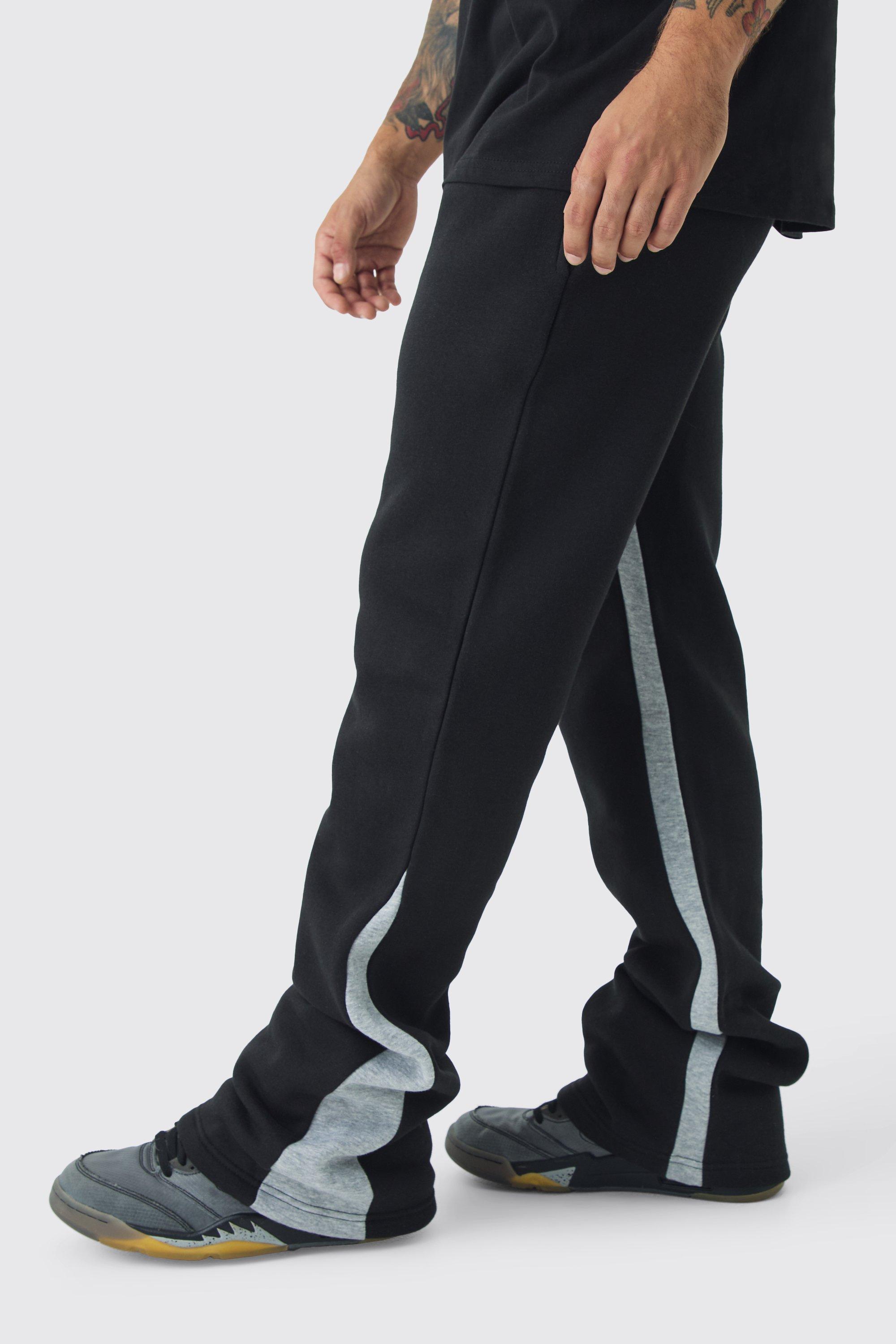 Stacked Fit Gusset Jogger, Nero