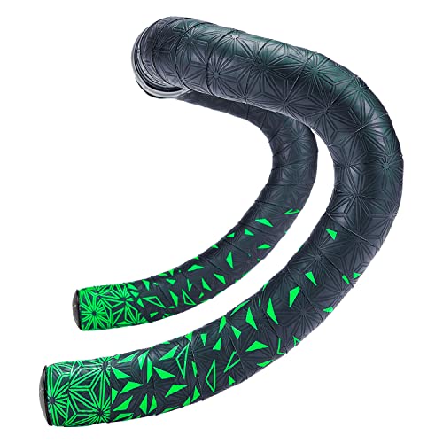 Supacaz Nastro Super Sticky Kush Star Fade Neon Verde, Manubrio Unisex Adulto, Taglia Unica