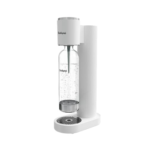 Sodapop Gommino Cooper Bianco, Con 1 Bottiglia In Pet, Elegante E Salvaspazio, Altezza 44,8 Cm