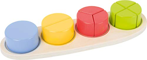 Small Foot Puzzle Incastro Frazioni Educatefsc 100%, Multicolore