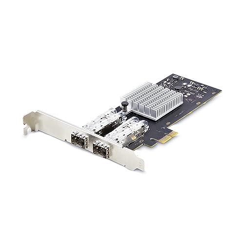 Startech.Com Scheda Di Rete Sfp Gbe A 2 Porte, Pcie 2.1 X1, Intel I210-Is, Controller 1000Base Rame/Fibra Ottica, Nic Gigabit Ethernet, Backplane Desk