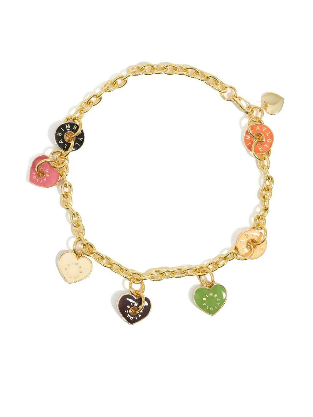 Bimba y Lola heart-charm necklace - Rosa
