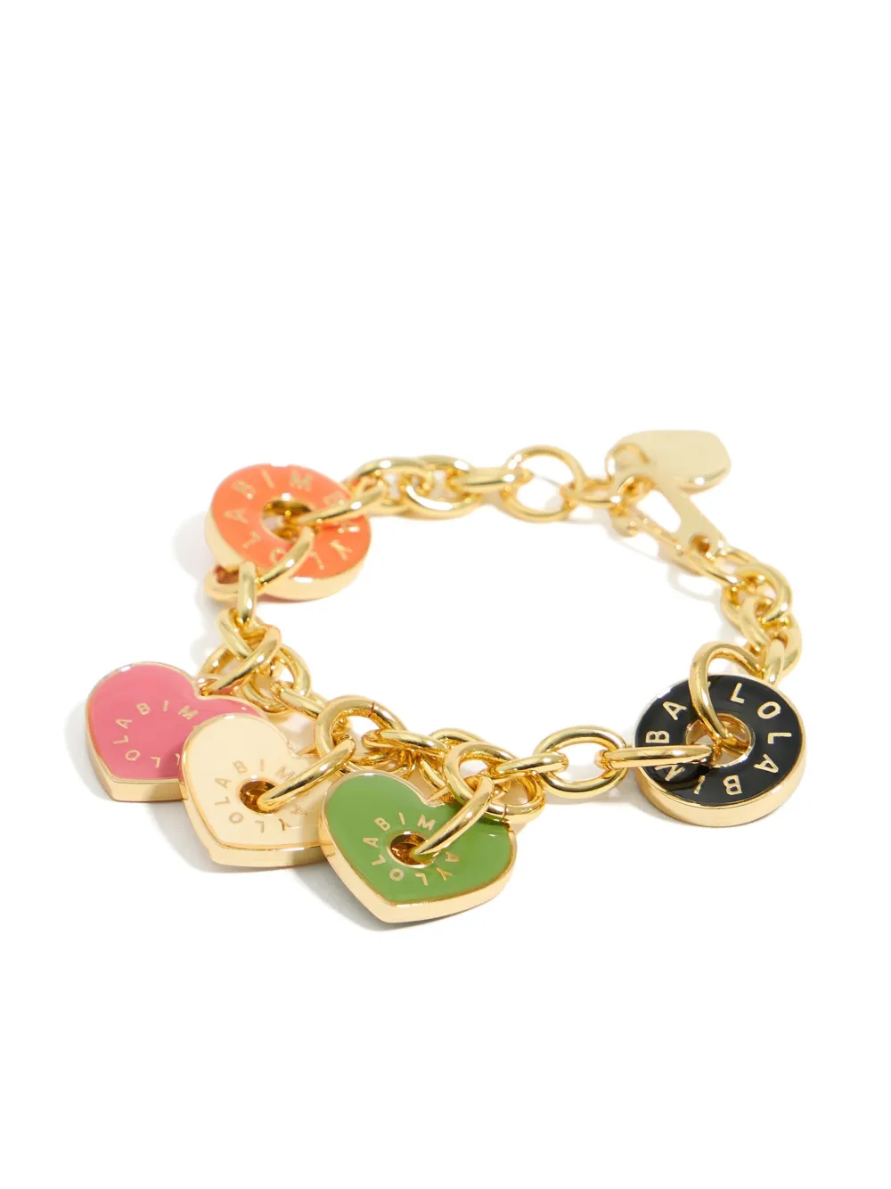Bimba y Lola heart-charm bracelet - Rosa