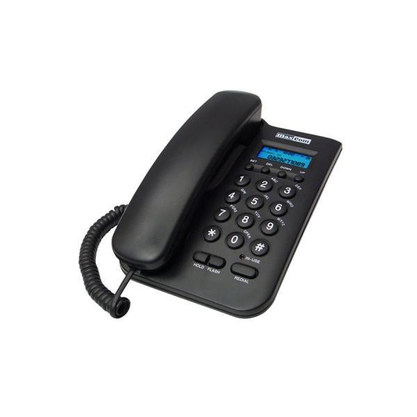 Maxcom - Phone MAXCOM KXT100 PHONE CORDED BLK CALLER ID CALL REGISTER 40 NUMER