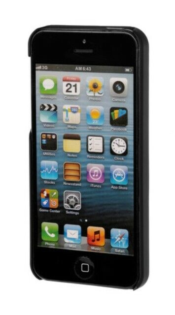 Stylish, Cover Gommata Sottile - Apple Iphone 5 / 5s / Se - Nero •	Super Sottile