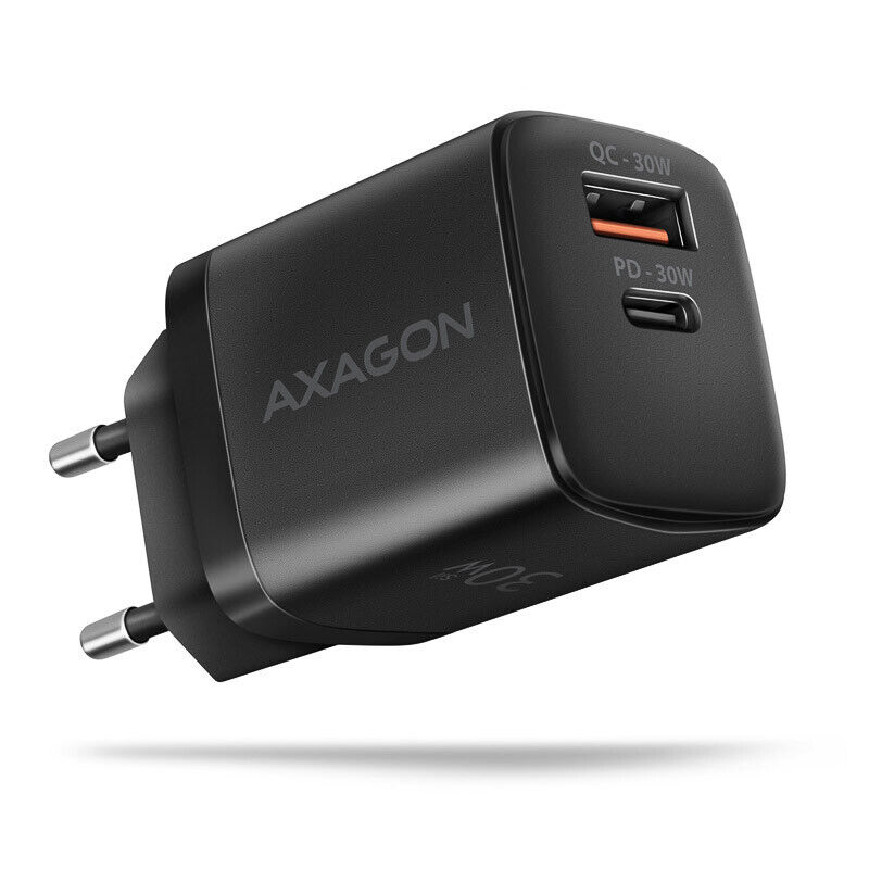 AXAGON ACU-PQ30 Ladegerät QC3.0, 4.0/AFC/FCP/PPS/Apple+ PD USB-C, 30W ACU-PQ30