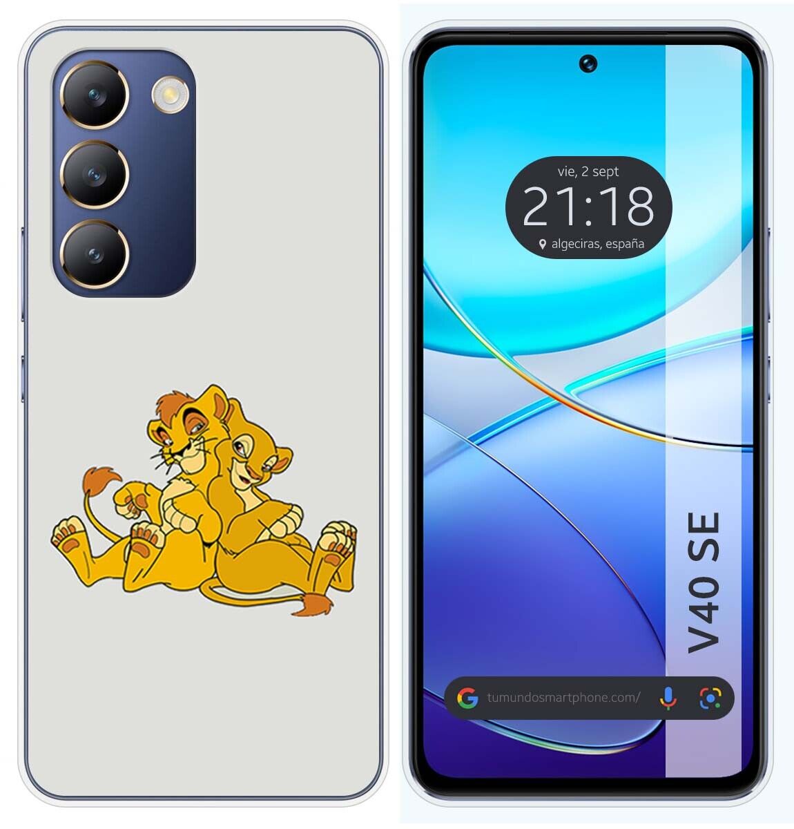 Cover Silicone per Vivo V40 SE 5G Disegno Leoni Disegni