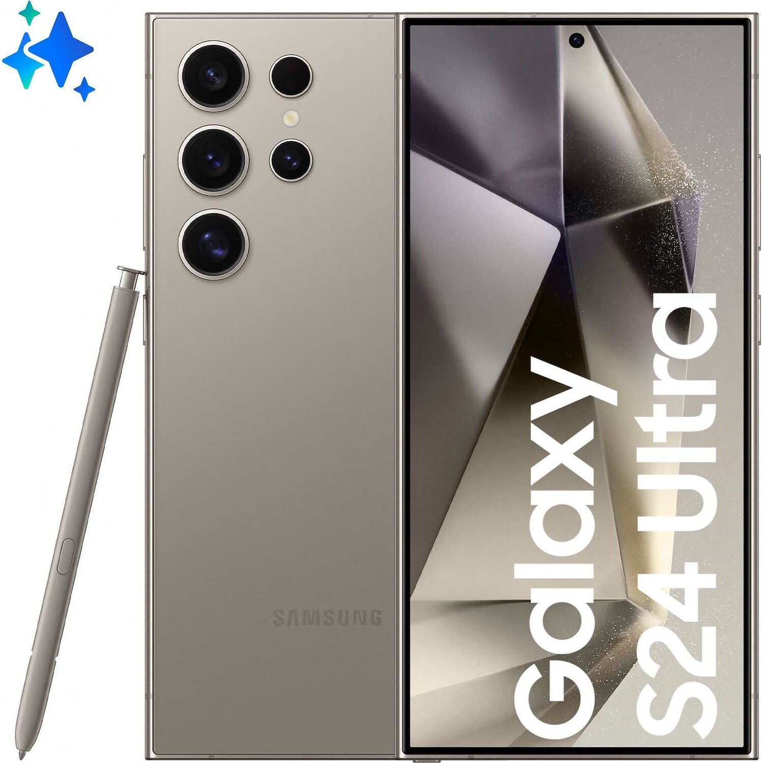 Smartphone Samsung Galaxy S24 Ultra 256GB titanium gray titanio grigio