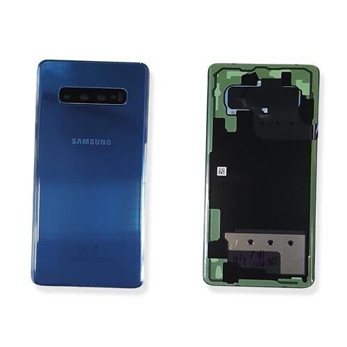 Scocca Copribatteria ORIGINALE Samsung Galaxy S10 PLUS G975 Prism BLU Vetro sm