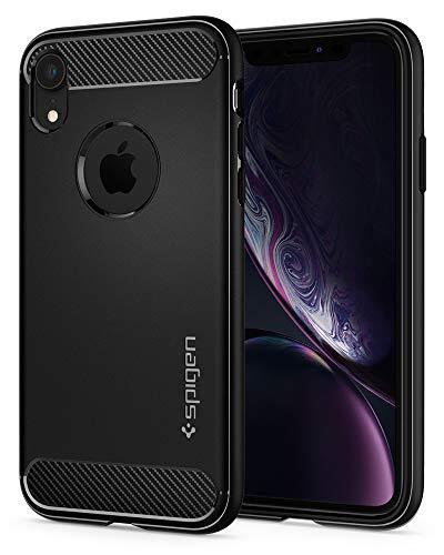 Spigen Cover Rugged Armor Compatibile con iPhone XR - Nero