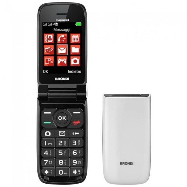 BRONDI MAGNUM 4 2,8'' DISPLAY A COLORI FLIP DUAL SIM RADIO 1.3MP BIANCO - PROMO