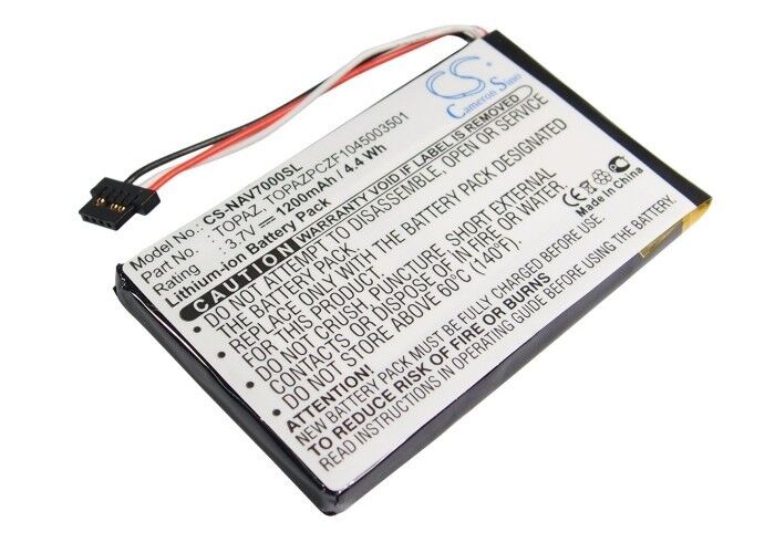 BATTERIE 1200mAh Tipo Topazio TOPAZPCZF1045003501 Per Navigon 70 Plus, Premium