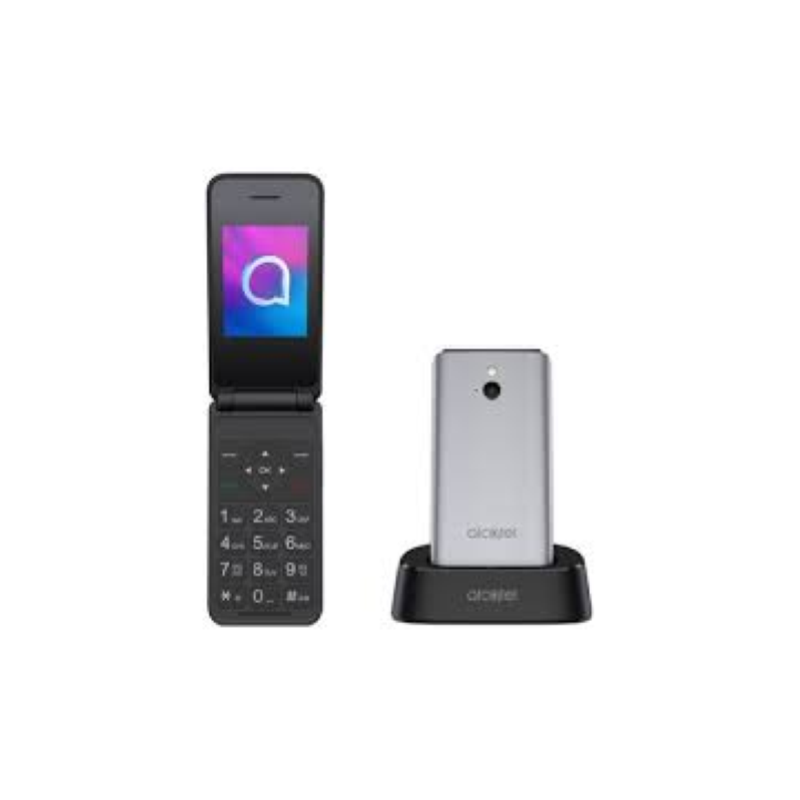 ⭐CELLULARE ALCATEL 3082X 2.4" 4G METALLIC SILVER ITALIA SENIOR PHONE 3082X-2CA