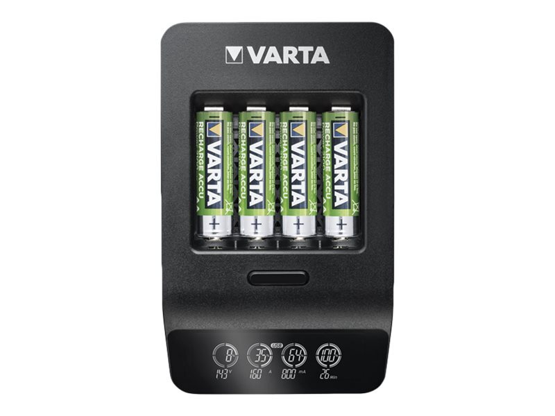 Varta LCD SMART CHARGER+ Alcalino Sovraccarico Stilo AA Mini 57684101441